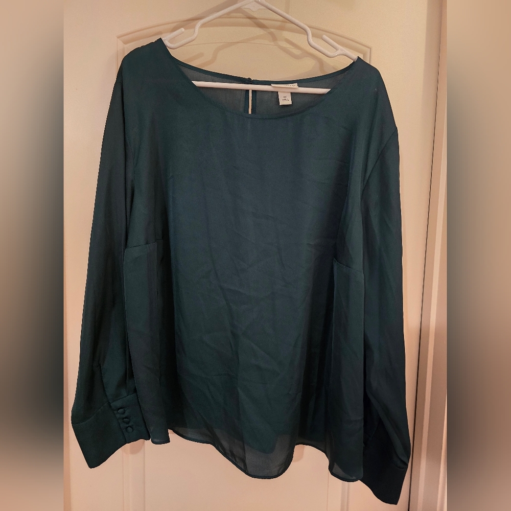 Women's Plus Size Blouse Long Sleeve Ava & Viv